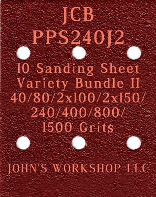 JCB PPS240J2 - 40/80/100/150/240/400/800/1500 - 10pc Variety Bundle II