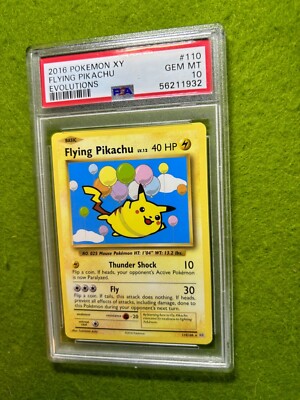 2016年 ピカチュウ FA GEM MT 10 Pokémon PSA 10 Flying Pikachu POKEMON TCG CARD Evolutions