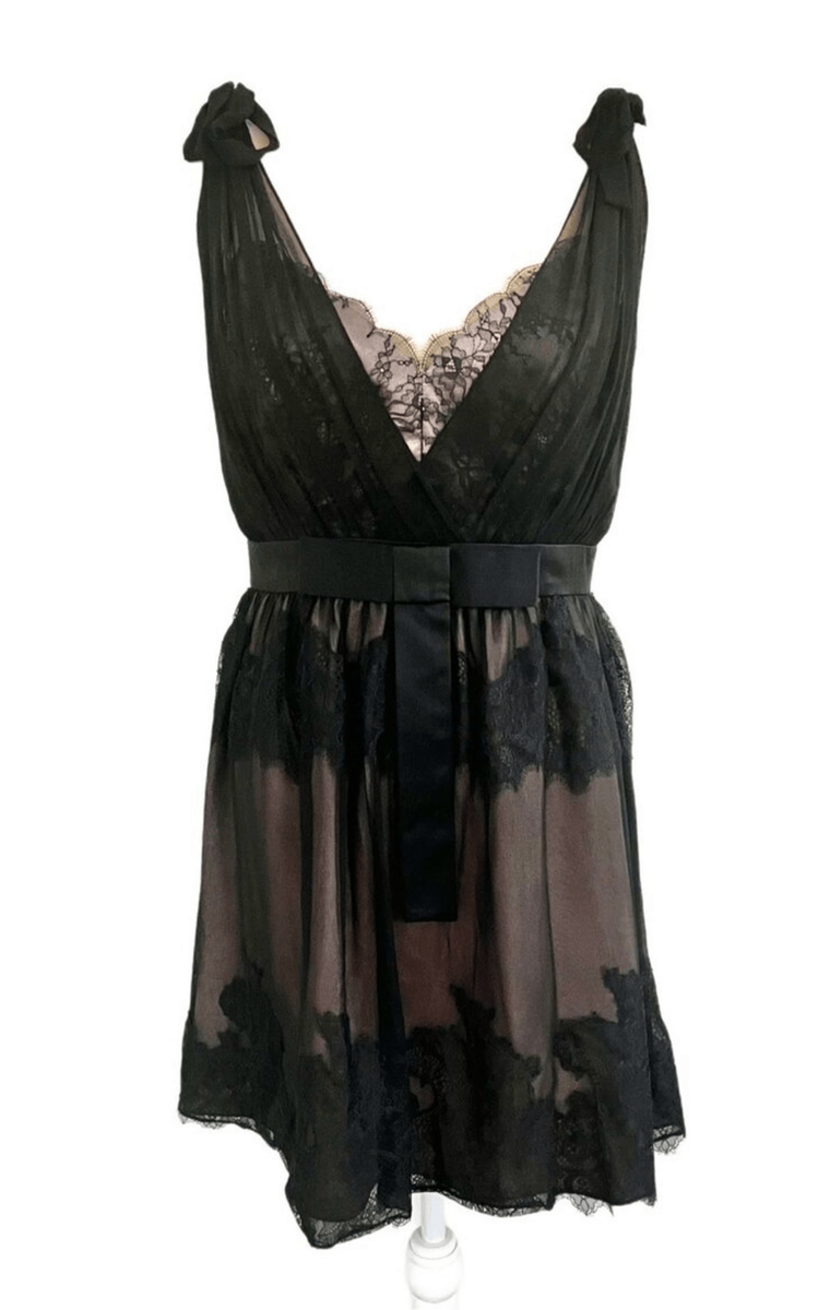 Jill Stuart lace romantic slip dress size