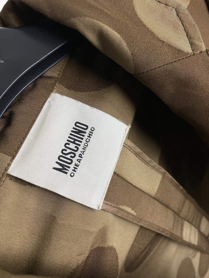 Blazer Moschino Barato y Chic Vintage Lunares Recortado Manga 3/4 Talla 6 / It 40 Foto 4 de 4