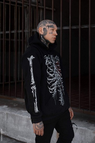 Sudadera con capucha Bleeding Heart Skeleton - Imagen 8 de 31