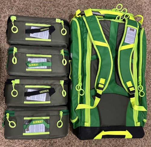 STATPACKS G3+ Responder LG 10X18X28" Medic 5 PC Backpack EMS 16 Compartments