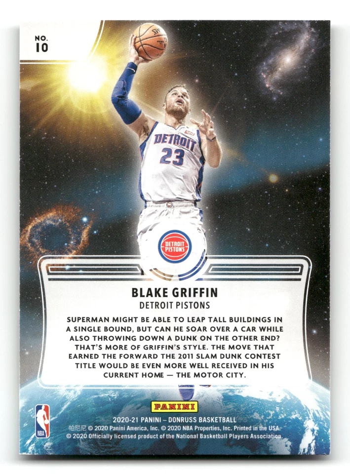 2020-21 Panini Donruss - Zero Gravity Press Proof #10 Blake Griffin - Image 2 of 2