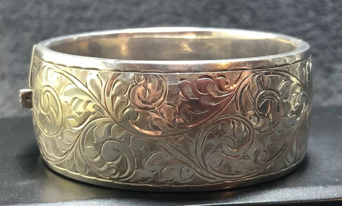 Vintage Sterling Silver Bangle 40.62g