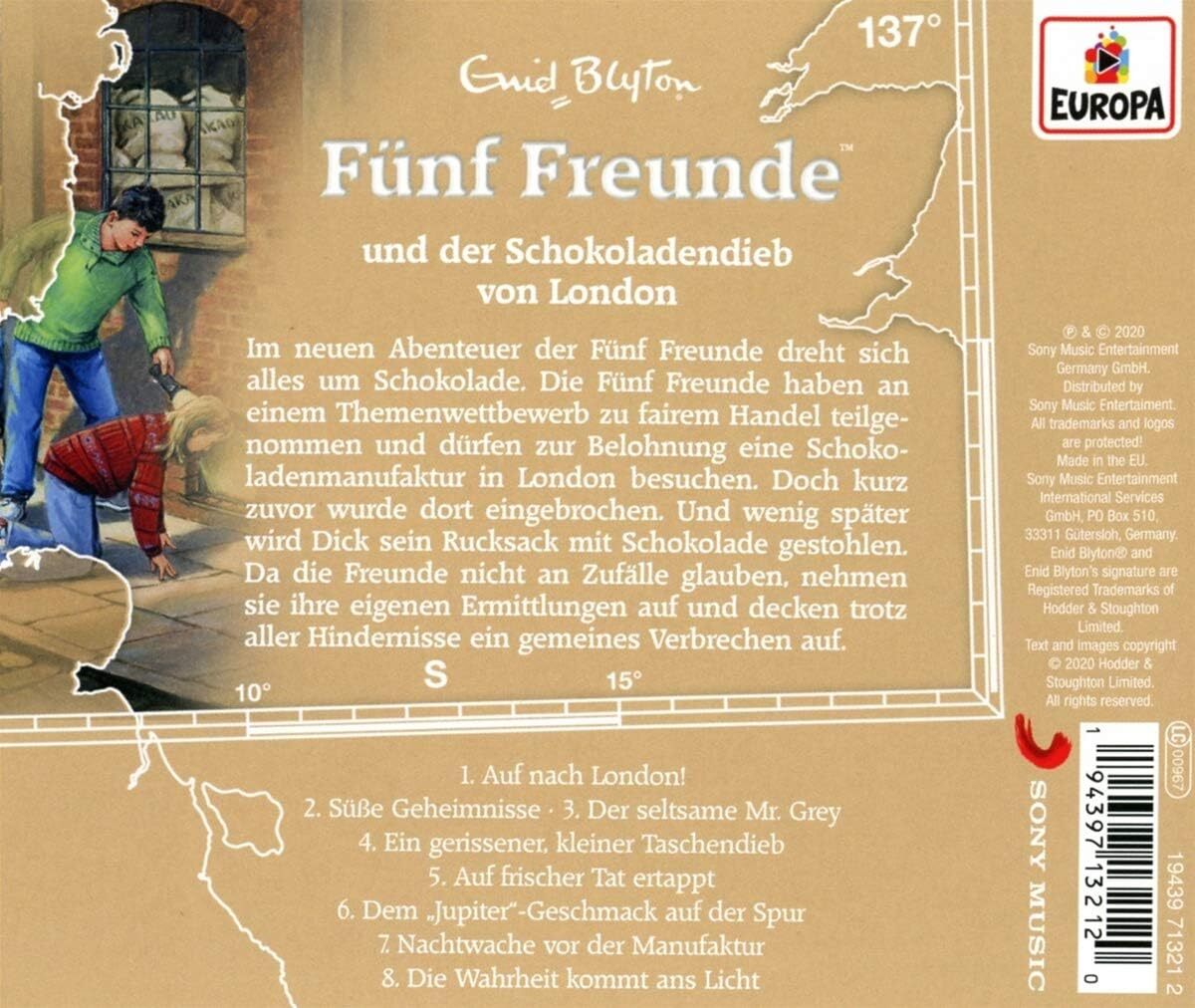 Thumbnail - Fünf Freunde 137/und Der Schokoladendieb Von London (cd)