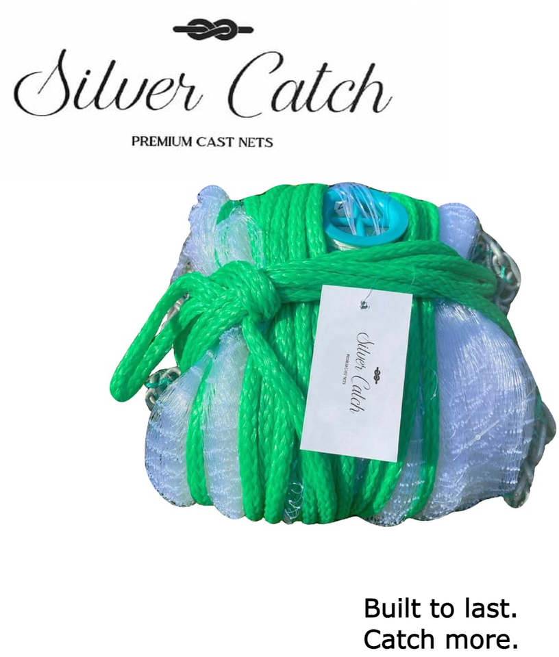 Wilson Cast Net Drawstring Cast Net Bait 5-10 Ft Mono Drawstring 3/8