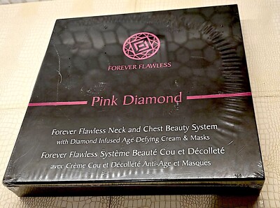New FOREVER FLAWLESS PINK Diamond Infused Neck&Chest Beauty System Cream&Masks