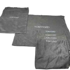 Tom Ford set of 6 grey flannel dust bags sizes vary