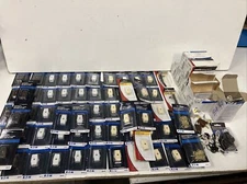 Large lot Lamp Parts Rotary Switch Plug Socket Building Repair Knob Cord End