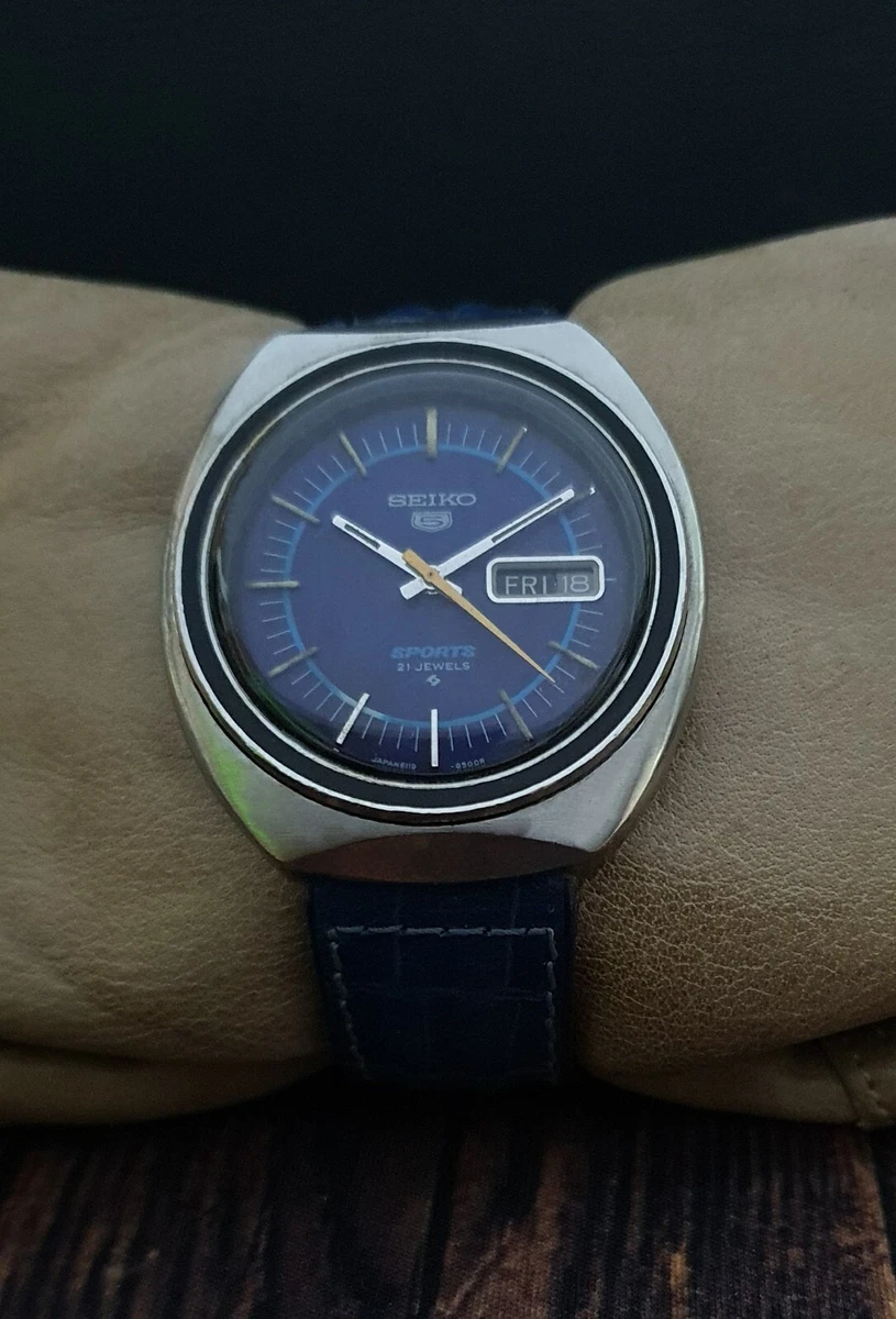 SEIKO 6119 8450 AUTOMATIC SPORT VINTAGE 70 s RARE 21J JAPAN WATCH