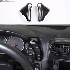 Gloss Black interior Dash Button Frame Trim Cover Fits Corvette C6 2005-2013