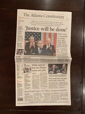 The Atlanta Constitution ~ 'Justice will be done' ~ September 21st, 2001