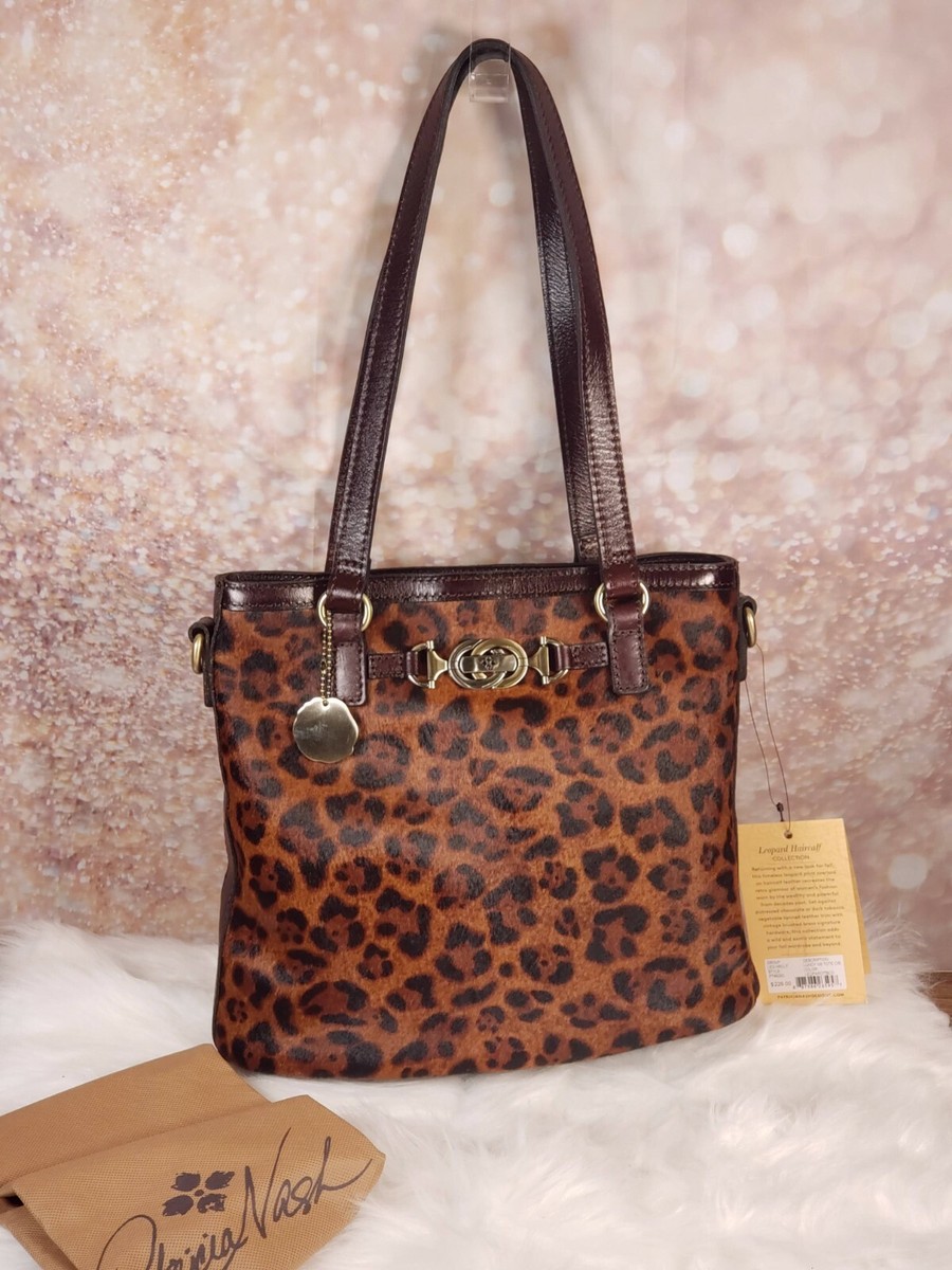 *Patricia Nash* Brown Leopard Print Women\'s Bag Patricia Nash Crossbody Purse Calf Hair Nazaire Brown  main image 2