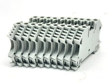 Allen Bradley 1492-J4 Terminal Block 35A 600V 4mm Feed Through Gray LOT OF 10