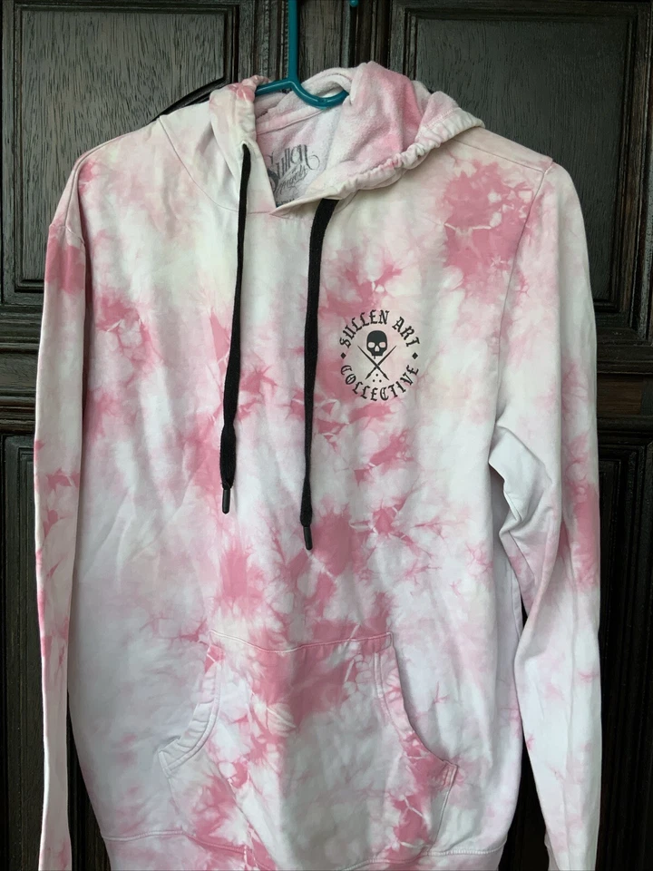 Sullen Art Collective Pink Tie-Die Sweatshirt Medium - Image 2 of 4
