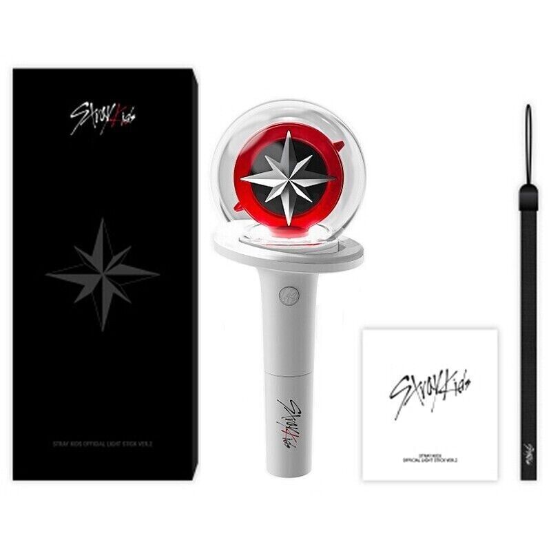 STRAY KIDS, STRAYKIDS - STRAY KIDS OFFICIAL LIGHT STICK. 1ea Light Stick+1ea  Strap K-POP SEALED -  Music