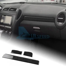 For Mercedes-Benz SLK 2004-2010 Dashboard Cover Trim Sticker Black Carbon Fiber