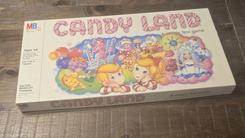 Vintage 1984 Candy Land Board Game Milton Bradley 100% Complete