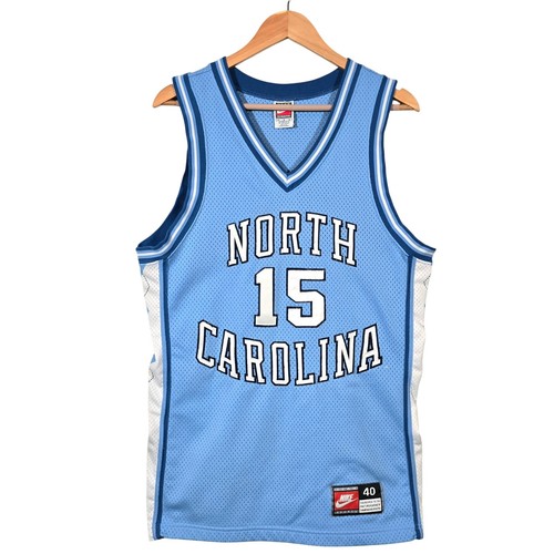 VTG 90's Nike Vince Carter UNC Tar Heels Basketball Jersey #15 Size 40 Stitched