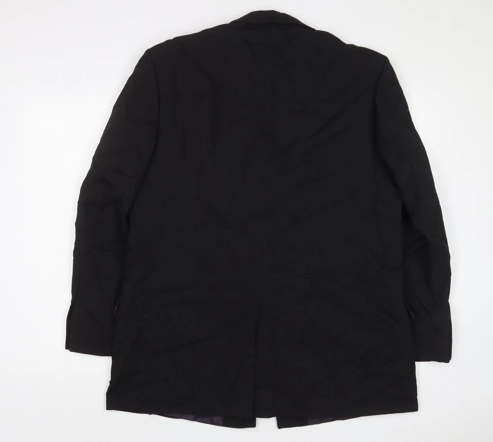 Anzugjacke Herren UK Größe 42 Nadelstreifen Regular schwarz - Bild 2 von 4