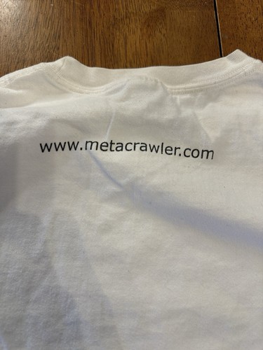 Vintage 90s Technology T Shirt Metacrawler XL Computer - Bild 4 von 7