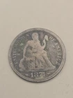 1874 Seated Liberty Silver Dime 10c