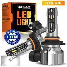 OXILAM LED Headlight Bulbs Conversion Kit 9005 HB3 High Low Beam Bright White