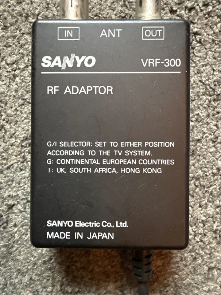 Sanyo RF Adaptor VRF-300 Genuine Made In Japan Video Camera Camcorder Accessory - Image 3 of 4