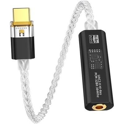 USB C to 3.5mm DAC Adapter - Hi-Res 32bit/384KHz Audio for iPhone & Android