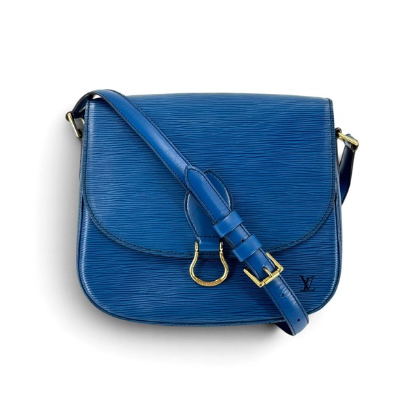 LOUIS VUITTON Saint Cloud GM Epi Leather Crossbody Bag Toledo Blue M52195
