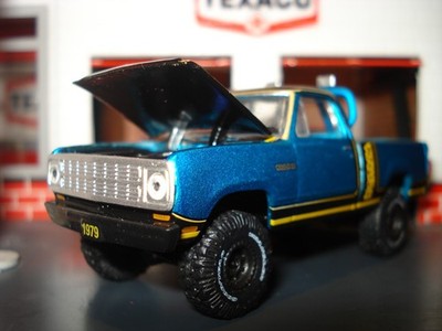 1979 DODGE SQUARE BODY TRUCK LIMITED EDITION 1/64 POWER WAGON 4X4 M2 PICKUP BLUE