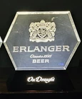 VINTAGE Erlanger Beer Classic 1893 "On Draught" Acrylic Lighted Bar Back sign.