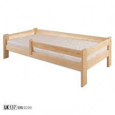 Bett Jugendbett Kiefer Kinderbett Vollholz Holzbett 90x200 mit Bettgestell Holz