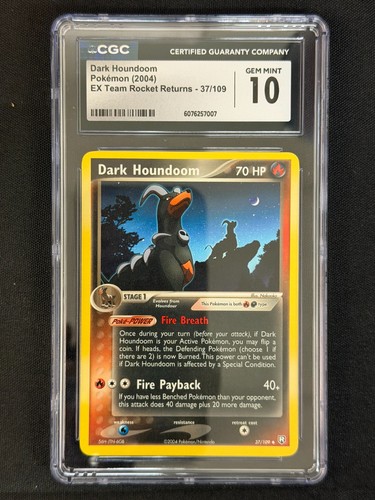 Dark Houndoom graded CGC 10 for sale on eBay