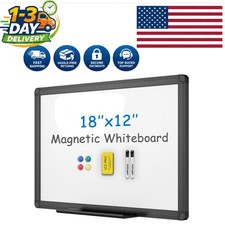 Compact Magnetic Whiteboard 18x12 - Ideal for Teachers, Parents  Professionals