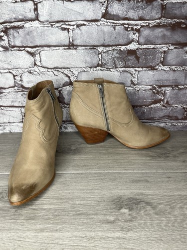 Frye Ash Damen-Booties taupefarben Leder spitz zulaufend Westernabsatz Größe 10M US/41EU - Bild 12 von 20
