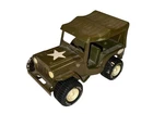 Vintage TONKA Army OD Green JEEP - Pressed Metal & Plastic - EXC