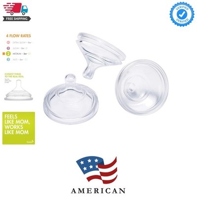 Nursh Newborn Silicone Baby Bottle Nipples - Bottle Nipples for Nursh Newborn...