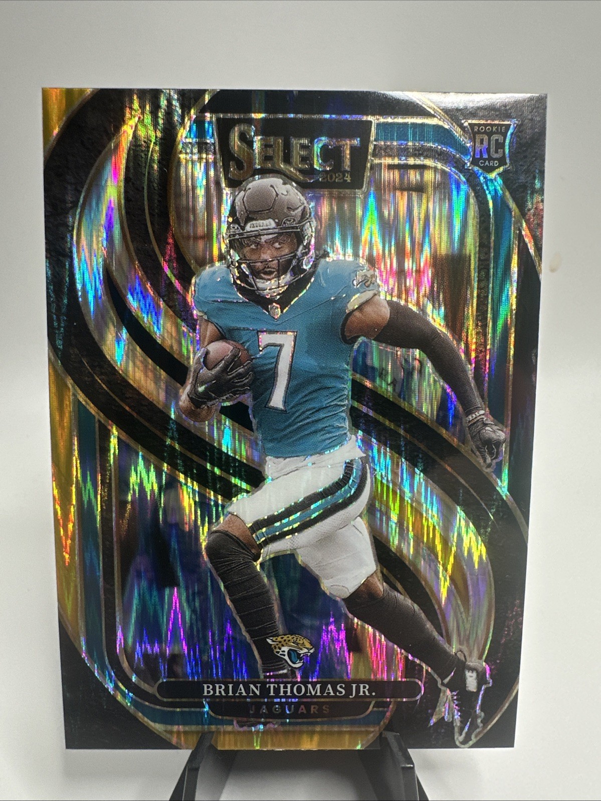 2024 Panini Select - Premier Level Brian Thomas Jr. #143 Black & Gold Shock