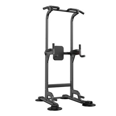 Power Tower Adjustable Height Pull Up & Dip Station Multi-Function Home Stren...