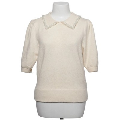 Nanette Lepore, Strickpullover, Größe: M, Beige, Elasthan/Polyester #ebi