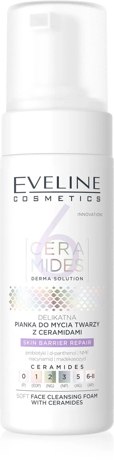 Eveline 6 Ceramides Soft Face Cleansing Foam with Ceramides 150ml