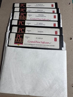 Vintage PC Software PC TOOLS version 6 on 5.25'' diskettes - Rare Retro Tech