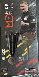 BULL'S Mike De Decker 90% Tungsten Steel Tip Darts 22g Dart Set