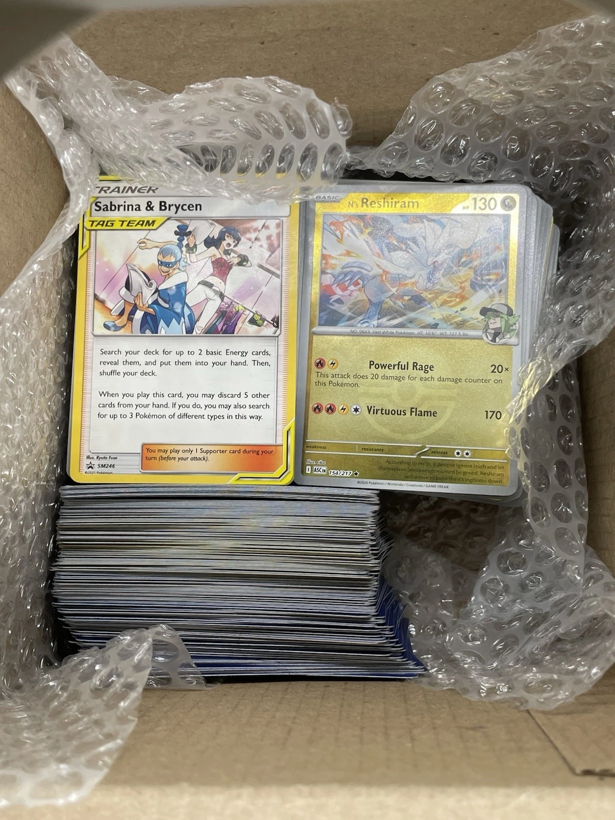 500+ Pokemon TCG- Mixed Bulk- Modern And Older Sets (ASC, DRI,BST,ASR, Etc.)