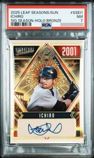Ichiro Autographed Card Limited 20/20 Serial Hall of Fame Used