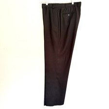Calvin Klein Men's Brown Twill Dress Pants Flat Front Straight Fit 38/33