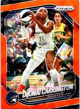 2025 Panini Prizm WNBA #9 DiJonai Carrington Orange Ice Prizms