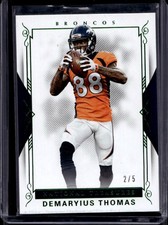 2017 NATIONAL TREASURES DEMARYIUS THOMAS Emerald DENVER BRONCOS /5