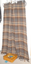 VINTAGE NOS PENDLETON STADIUM ROBE IN A BAG THROW BLANKET 52 X 70 HIGHLAND PLAID